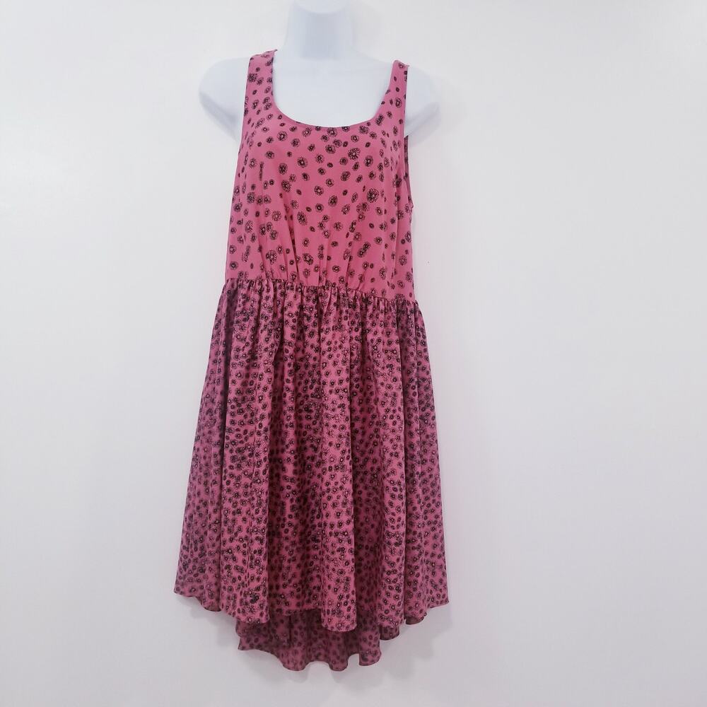 LC Lauren Conrad Floral Print High Low Dress